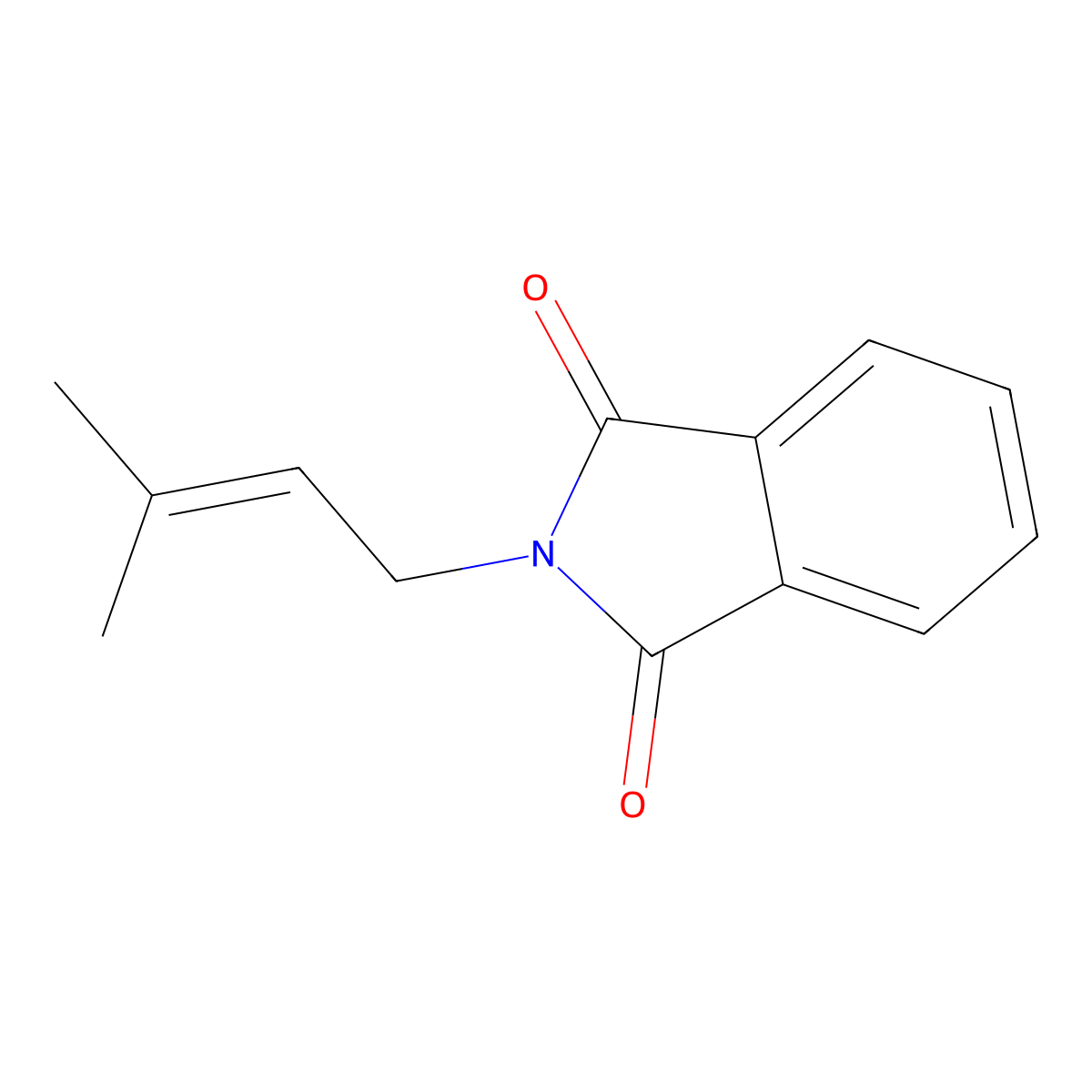Phthalimide, N-(3-methyl-2-butenyl)- molecular structure, CAS 15936-45-5