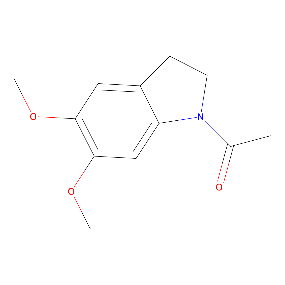 1-Acetyl-5,6-dimethoxyindoline molecular structure, CAS 15937-10-7