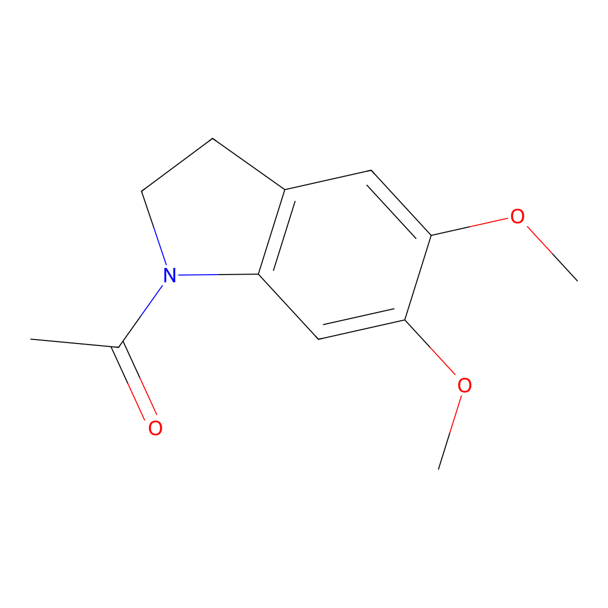 1-Acetyl-5,6-dimethoxyindoline molecular structure, CAS 15937-10-7