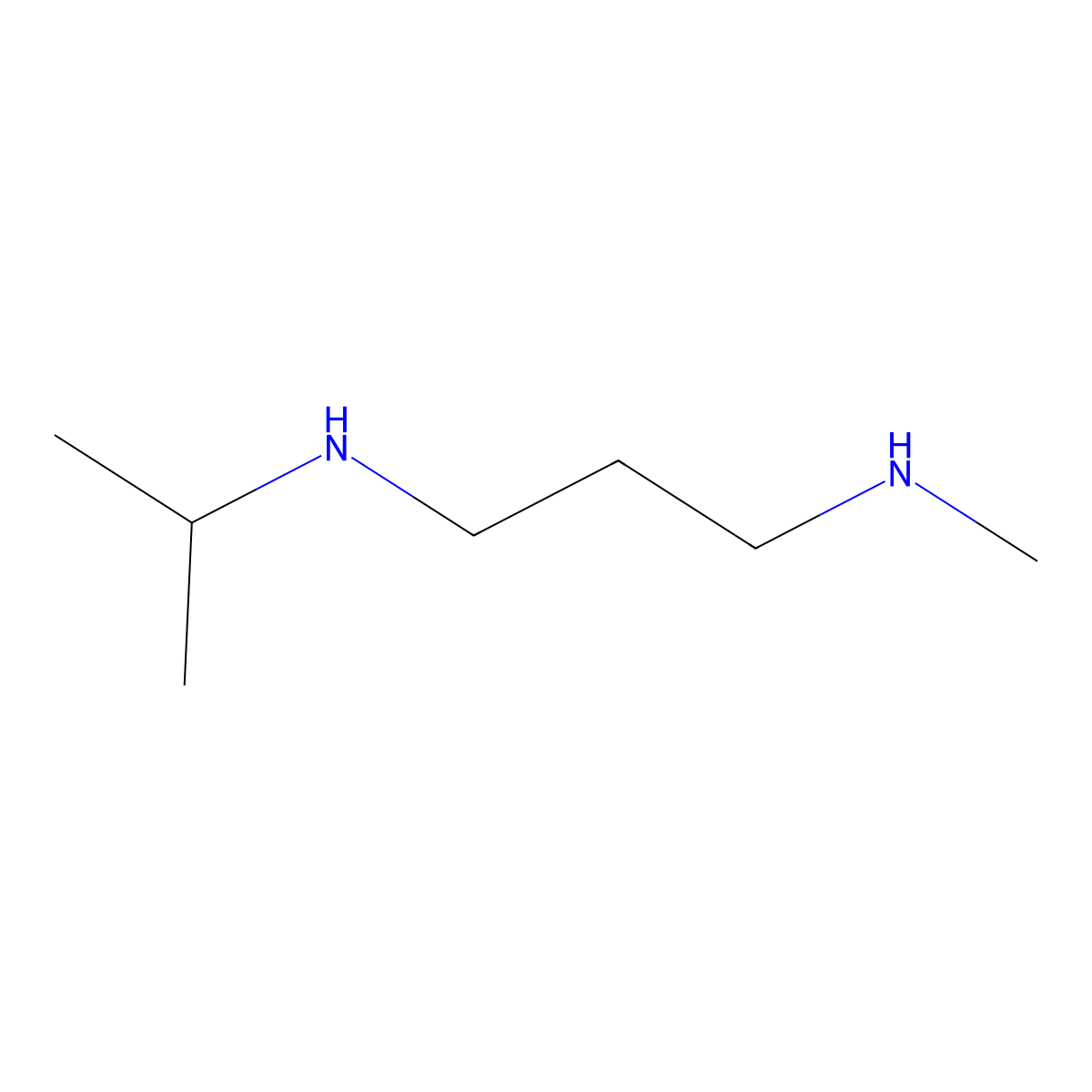 N1-Isopropyl-N3-methyl-1,3-propanediamine molecular structure, CAS 15937-57-2
