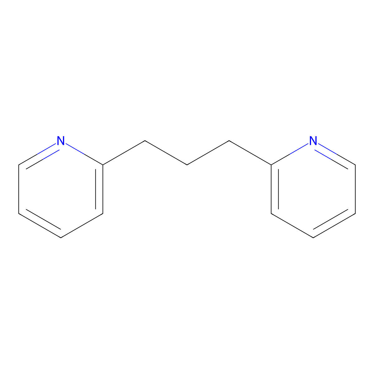 2,2'-Propane-1,3-diyldipyridine molecular structure, CAS 15937-81-2