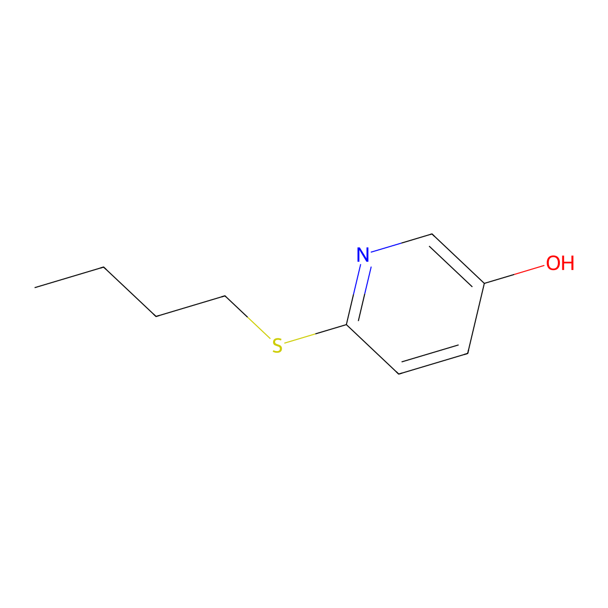 6-(Butylsulfanyl)pyridin-3-OL molecular structure, CAS 1593701-52-0