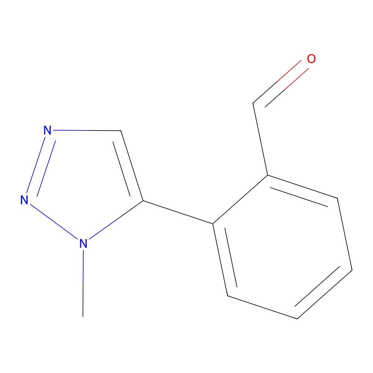 2-(1-Methyl-1H-1,2,3-triazol-5-yl)benzaldehyde molecular structure, CAS 1593770-45-6