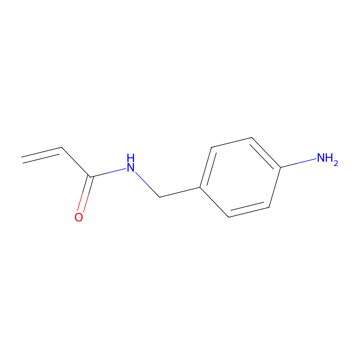 N-[(4-aminophenyl)methyl]prop-2-enamide molecular structure, CAS 1593794-01-4