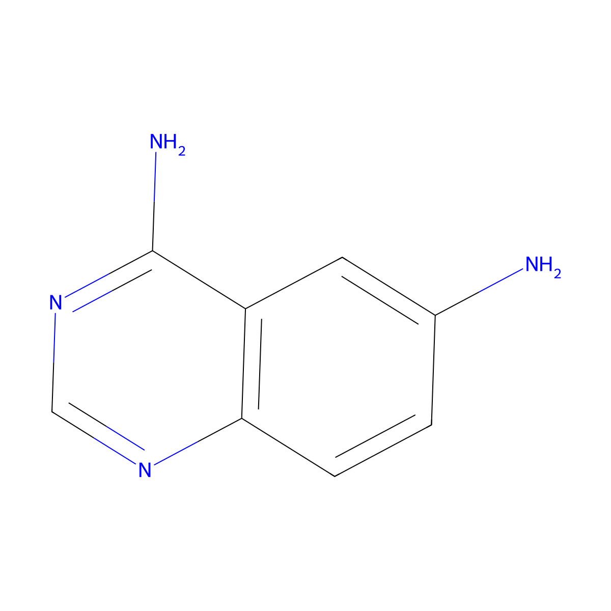 4,6-Quinazolinediamine molecular structure, CAS 159382-23-7