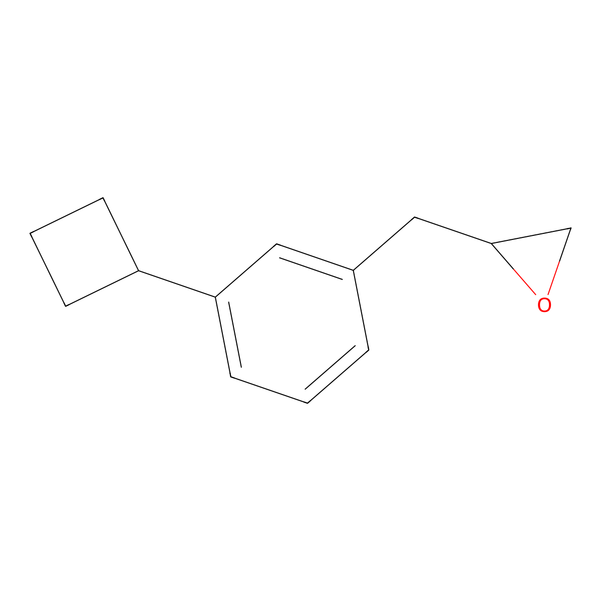 2-[(3-Cyclobutylphenyl)methyl]oxirane molecular structure, CAS 1593900-61-8