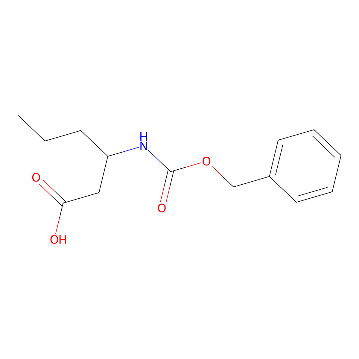 3-{[(Benzyloxy)carbonyl]amino}hexanoic acid molecular structure, CAS 159391-50-1