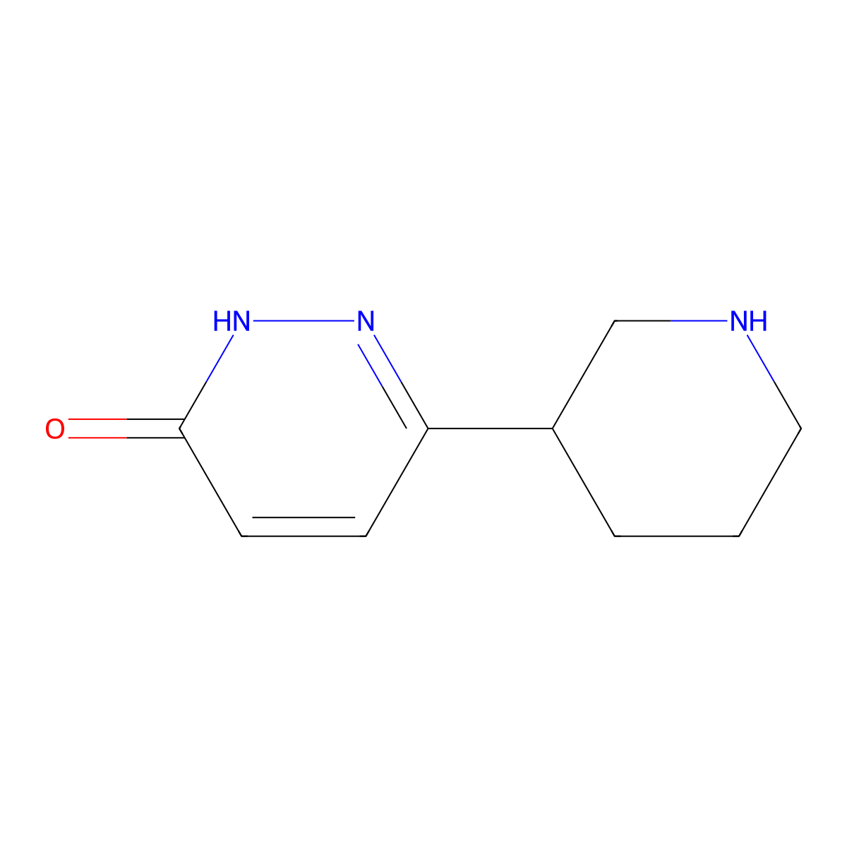 6-(Piperidin-3-yl)pyridazin-3-ol molecular structure, CAS 1593926-28-3