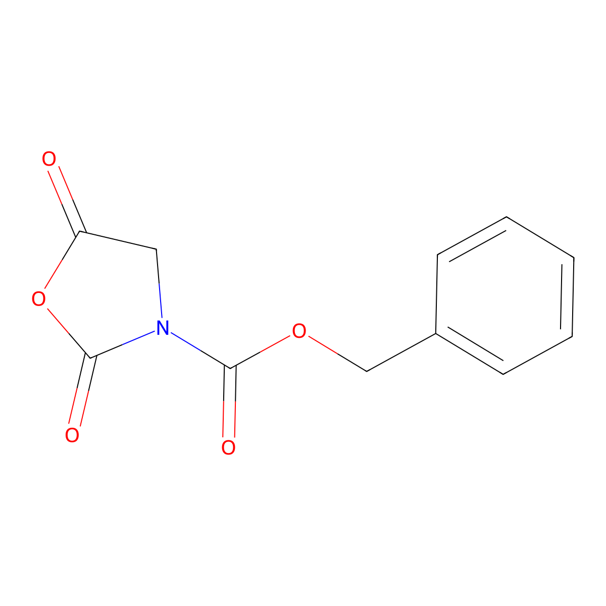 Benzyl 2,5-dioxo-1,3-oxazolidine-3-carboxylate molecular structure, CAS 159396-61-9