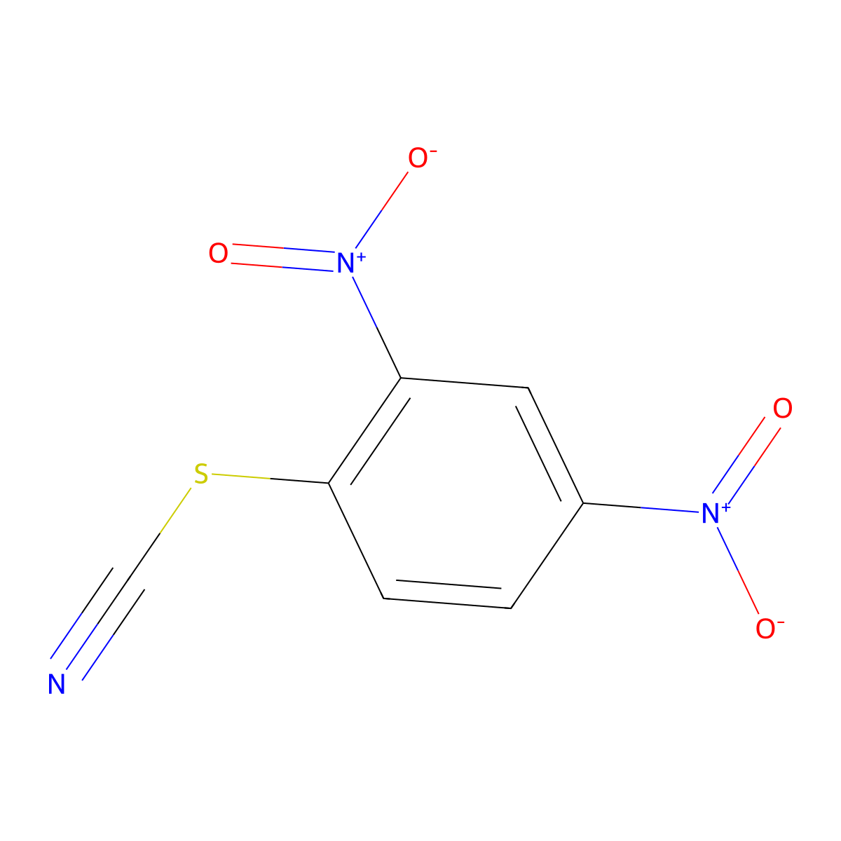 2,4-Dinitrophenyl thiocyanate molecular structure, CAS 1594-56-5