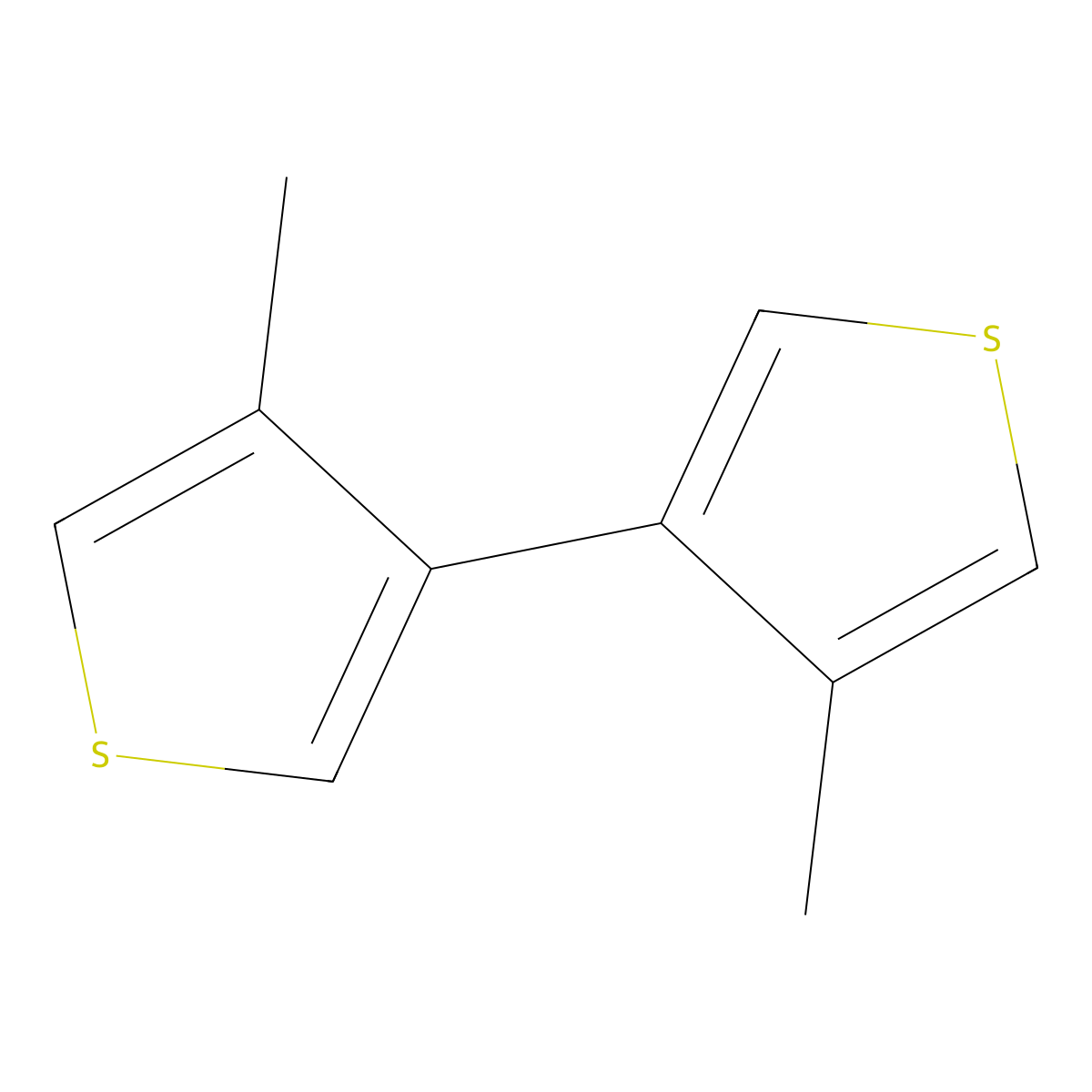 4,4'-Dimethyl-3,3'-bithiophene molecular structure, CAS 15940-59-7