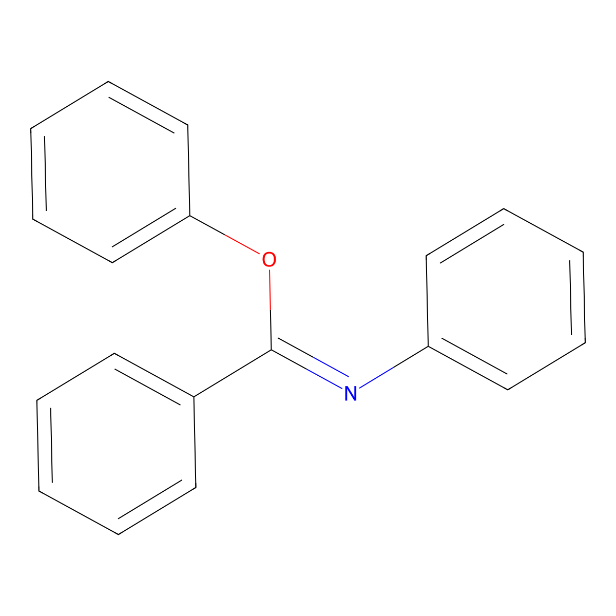 N-Phenyl-benzimidic acid phenyl ester molecular structure, CAS 15940-86-0