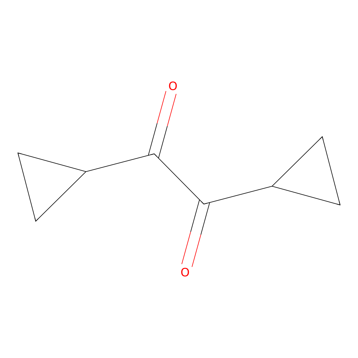 Dicyclopropylethanedione molecular structure, CAS 15940-88-2