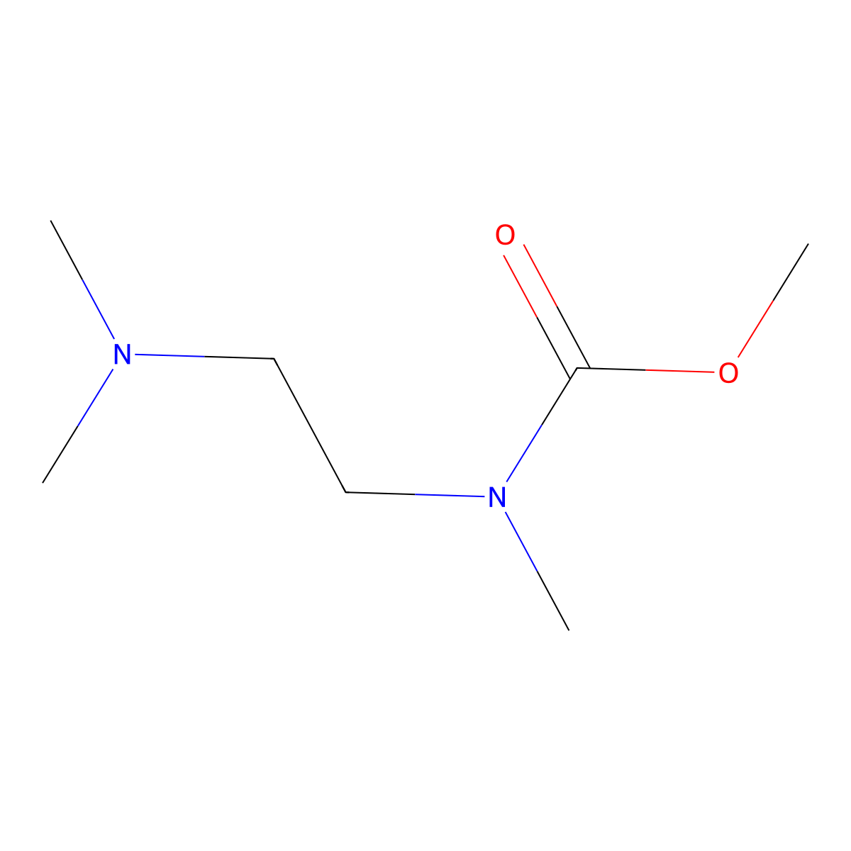 methyl N-(2-(dimethylamino)ethyl)-N-methylcarbamate molecular structure, CAS 1594007-94-9