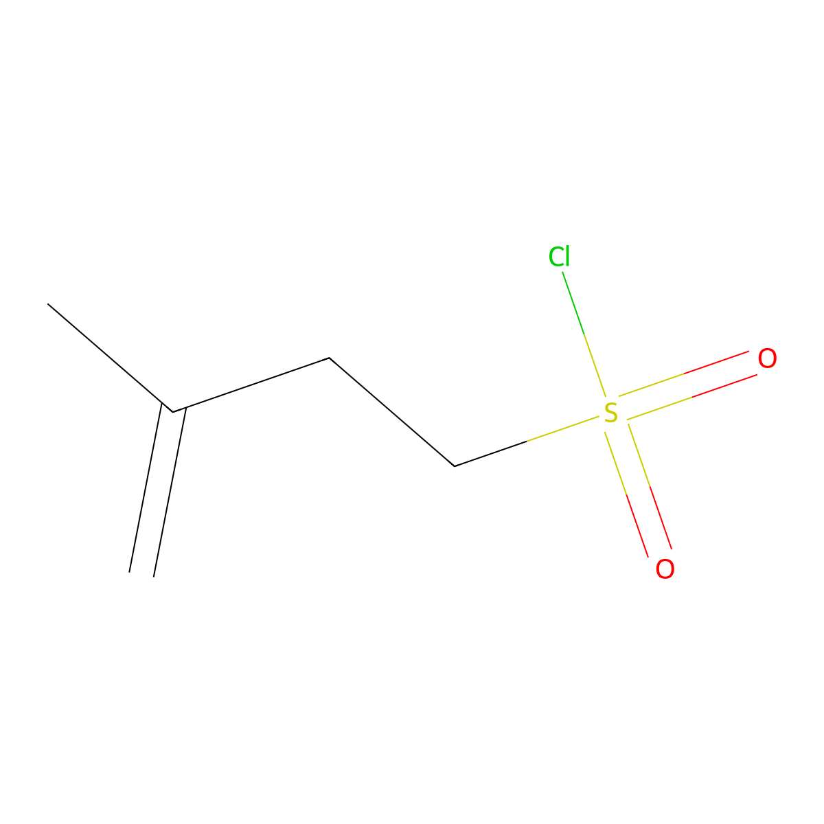 3-Methylbut-3-ene-1-sulfonyl chloride molecular structure, CAS 1594049-16-7