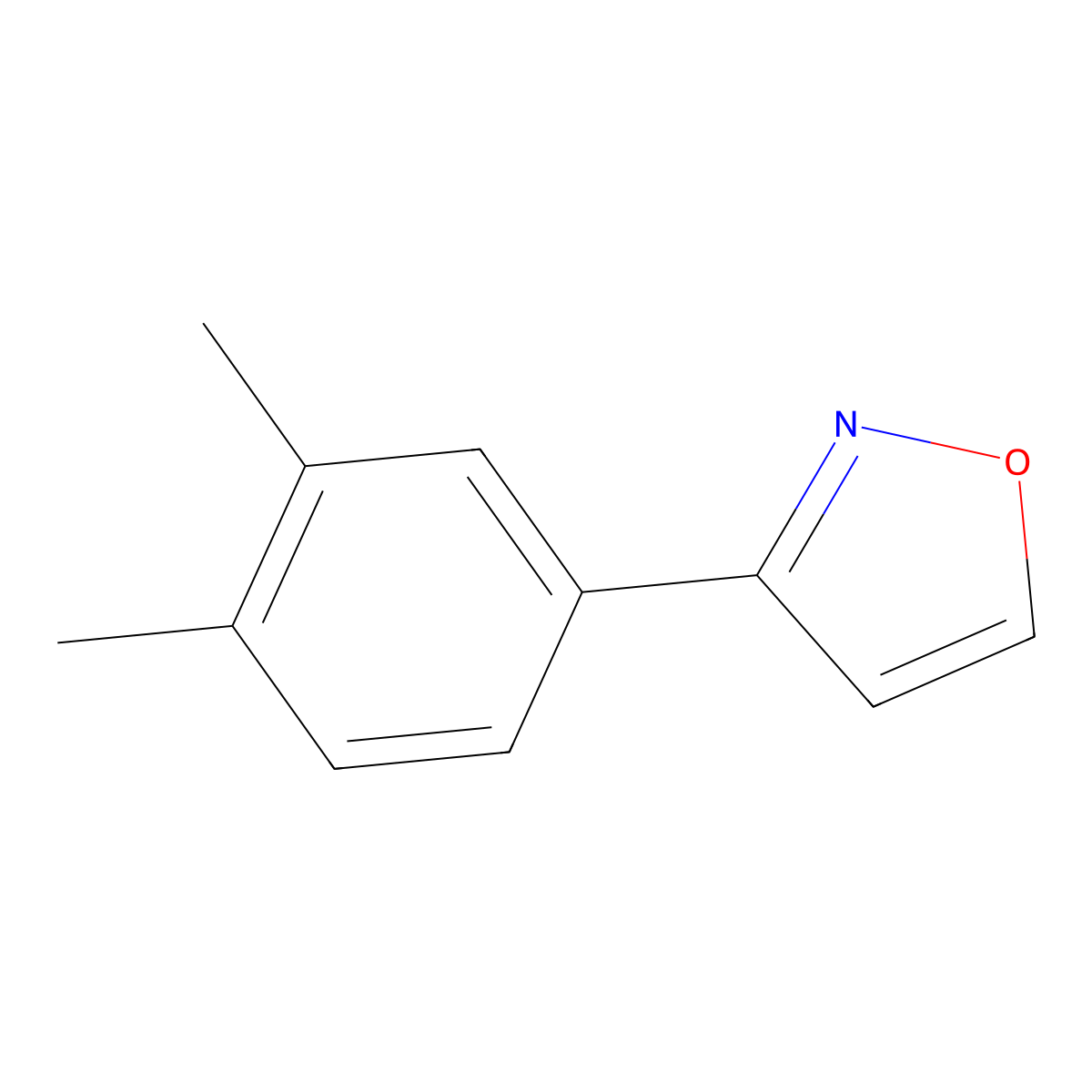 3-(3,4-Dimethylphenyl)isoxazole molecular structure, CAS 1594072-24-8