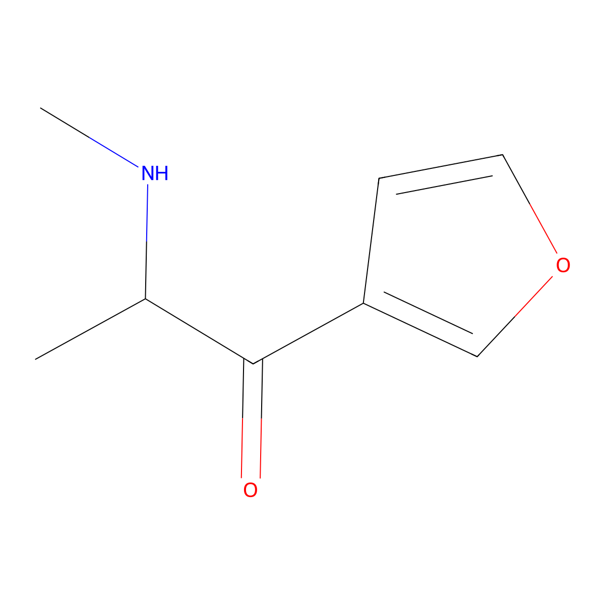 1-(Furan-3-yl)-2-(methylamino)propan-1-one molecular structure, CAS 1594088-42-2