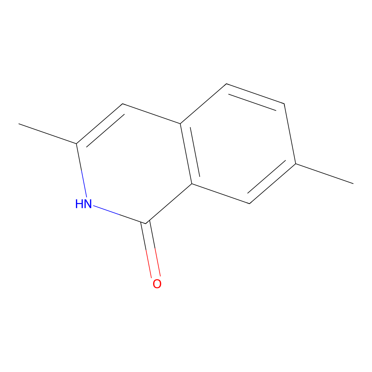 3,7-Dimethylisoquinolin-1(2H)-one molecular structure, CAS 1594089-67-4