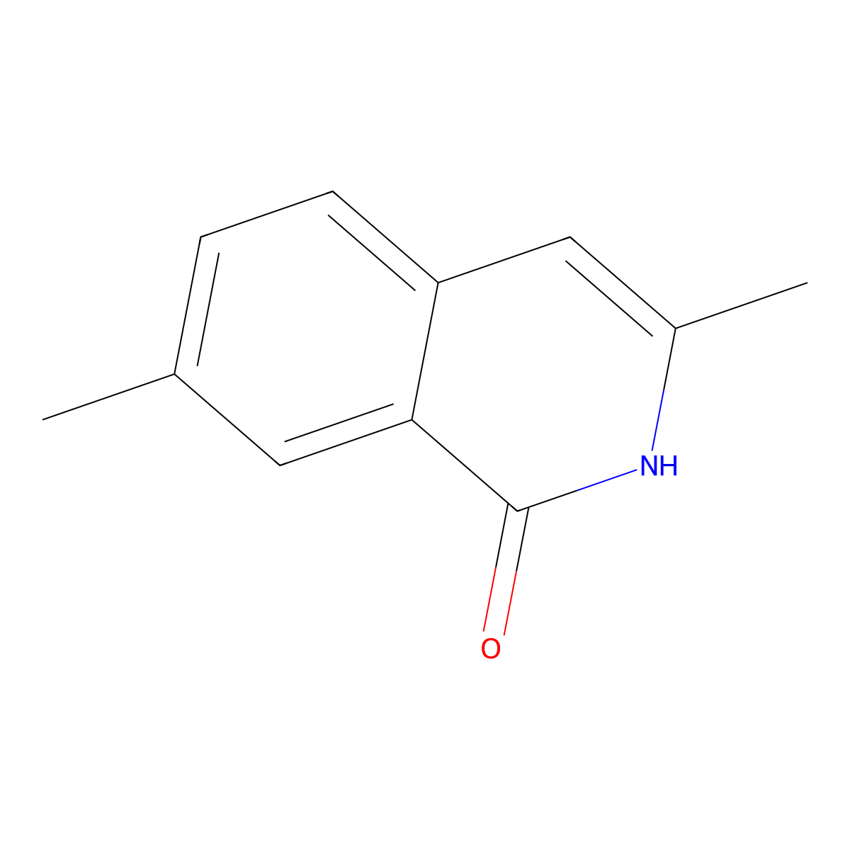 3,7-Dimethylisoquinolin-1(2H)-one molecular structure, CAS 1594089-67-4
