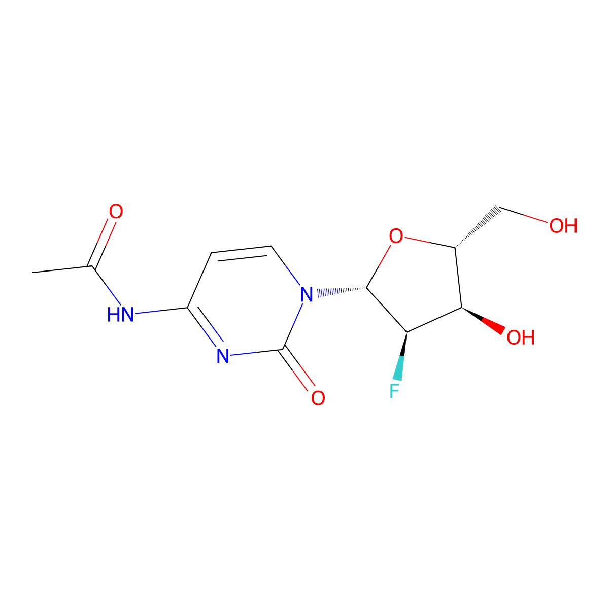N4-Acetyl-2'-fluoro-2'-deoxycytidine molecular structure, CAS 159414-97-8