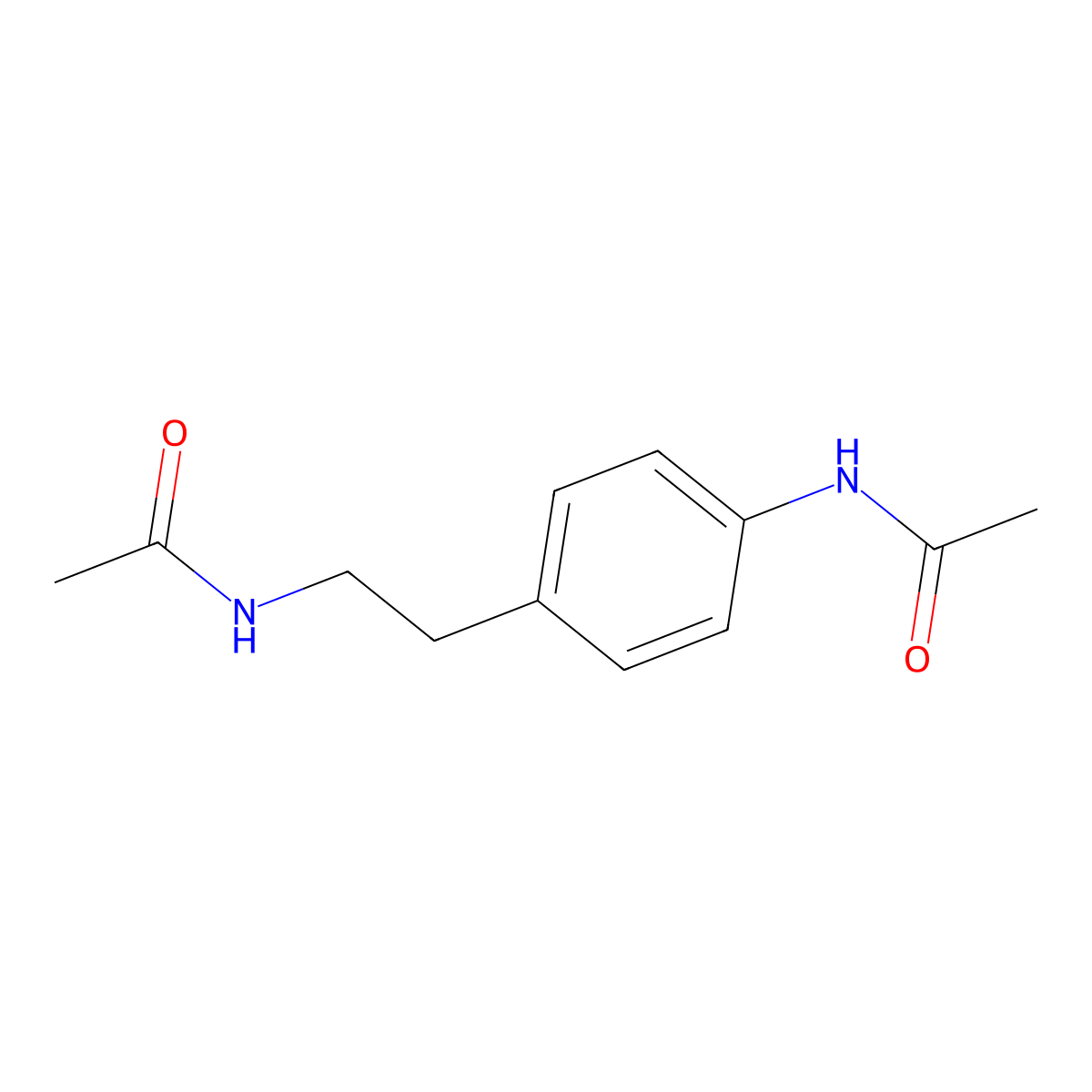 N-[2-(4-acetamidophenyl)ethyl]acetamide molecular structure, CAS 159417-92-2