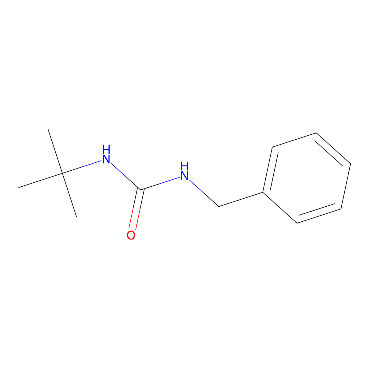 N-Benzyl-N'-tert-butylurea molecular structure, CAS 15942-15-1