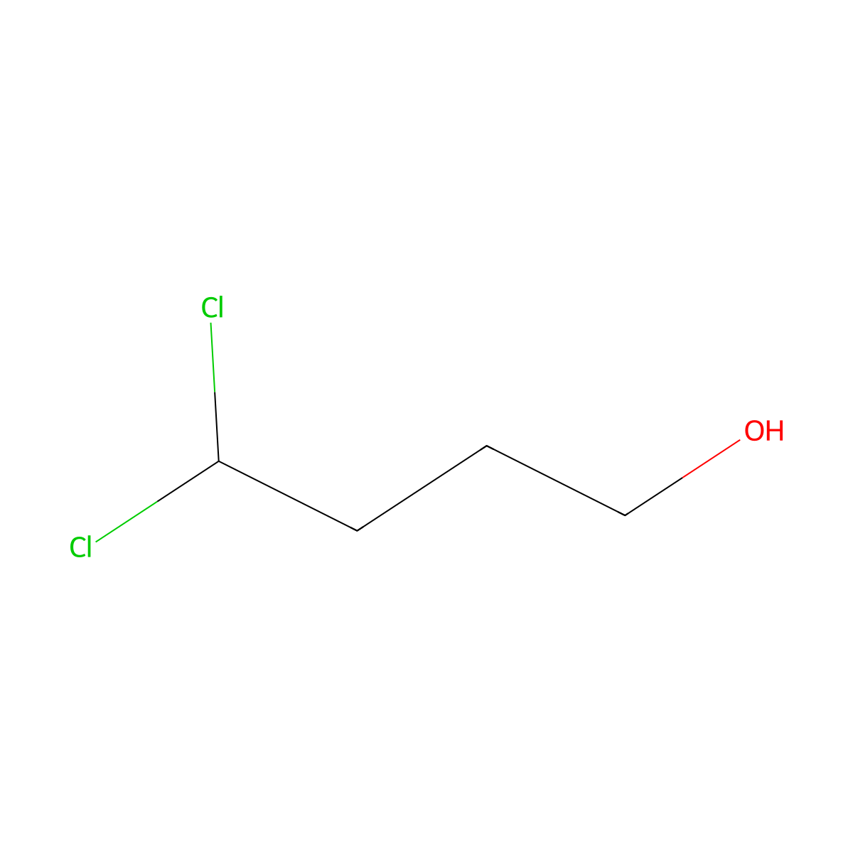 4,4-Dichlorobutan-1-ol molecular structure, CAS 159433-58-6