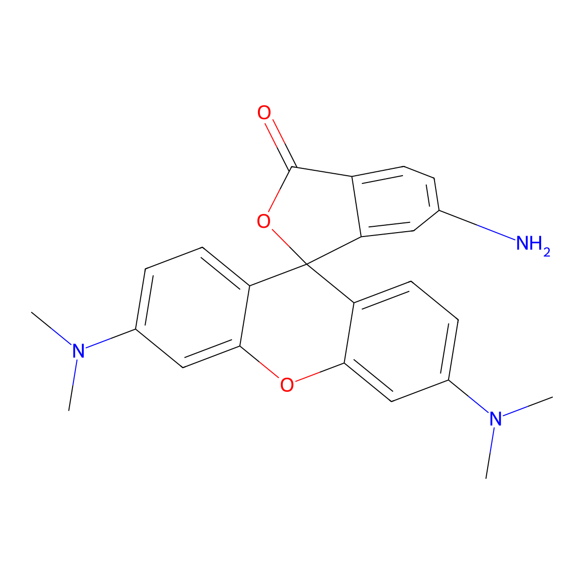 6-Aminotetramethyl Rhodamine molecular structure, CAS 159435-10-6