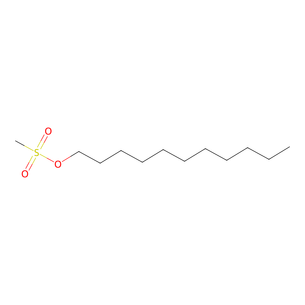 Undecyl methanesulfonate molecular structure, CAS 159438-86-5