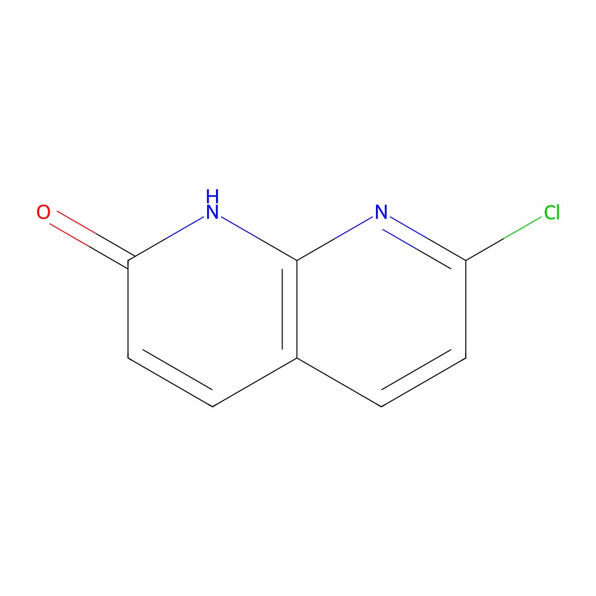 7-Chloro-1,8-naphthyridin-2-ol molecular structure, CAS 15944-34-0