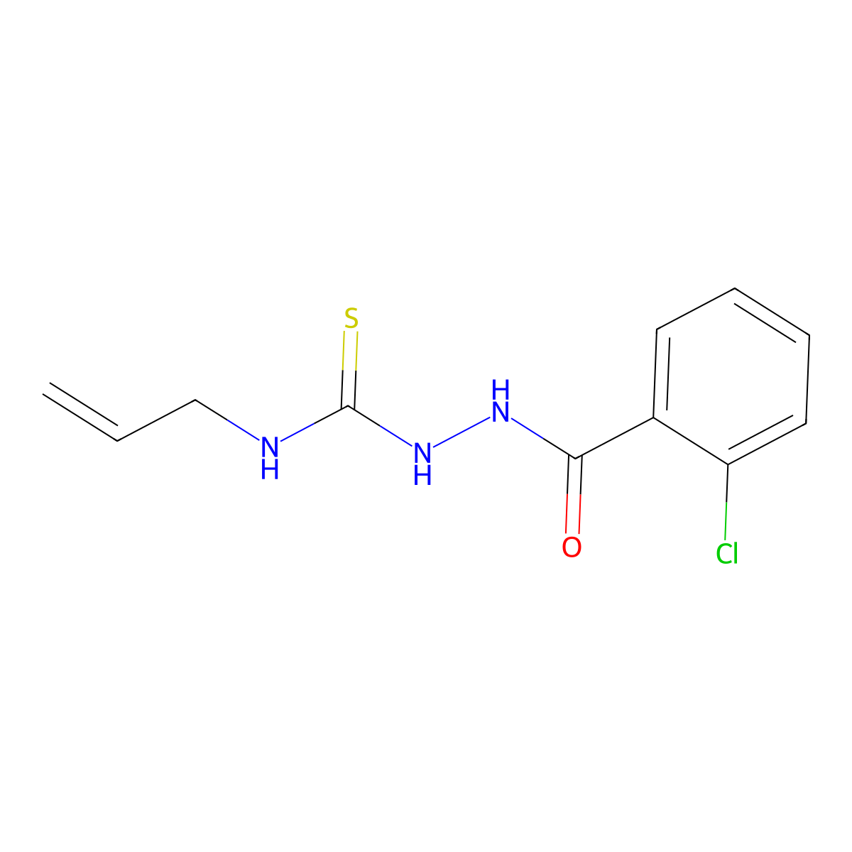 N-allyl-2-(2-chlorobenzoyl)hydrazinecarbothioamide molecular structure, CAS 15944-94-2