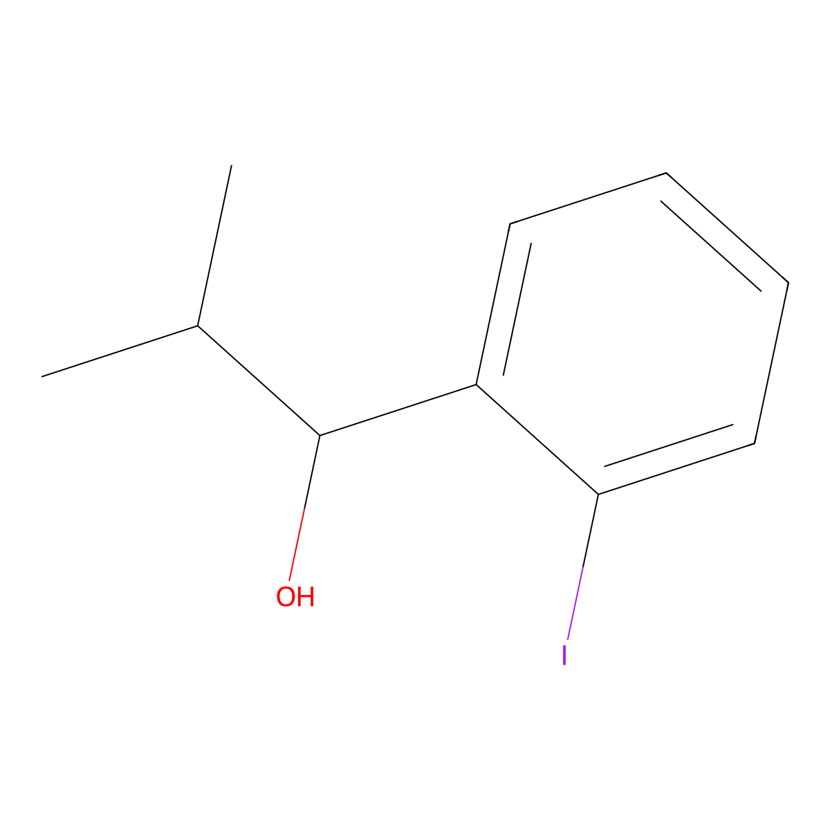 2-Iodo-|A-(1-methylethyl)benzenemethanol molecular structure, CAS 1594441-42-5