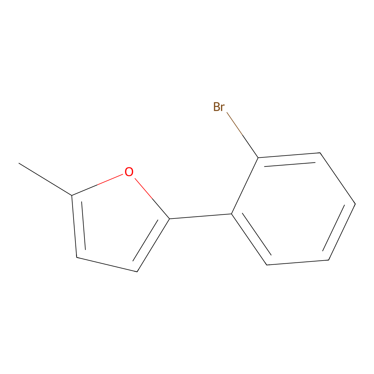 2-(2-Bromophenyl)-5-methylfuran molecular structure, CAS 159448-54-1