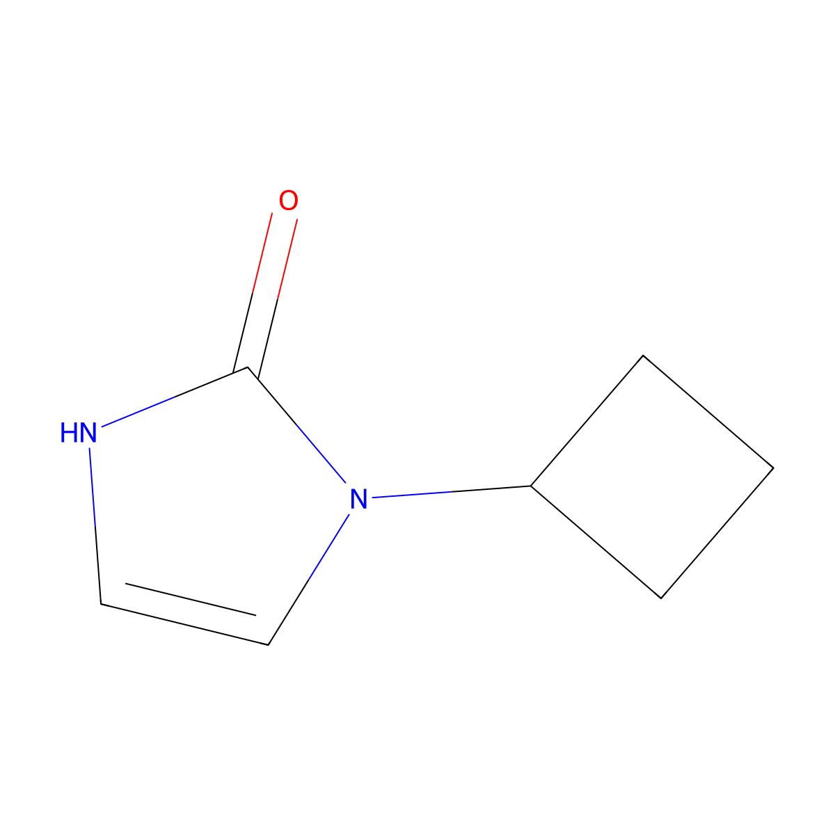 1-Cyclobutyl-1,3-dihydro-2h-imidazol-2-one molecular structure, CAS 1594482-58-2
