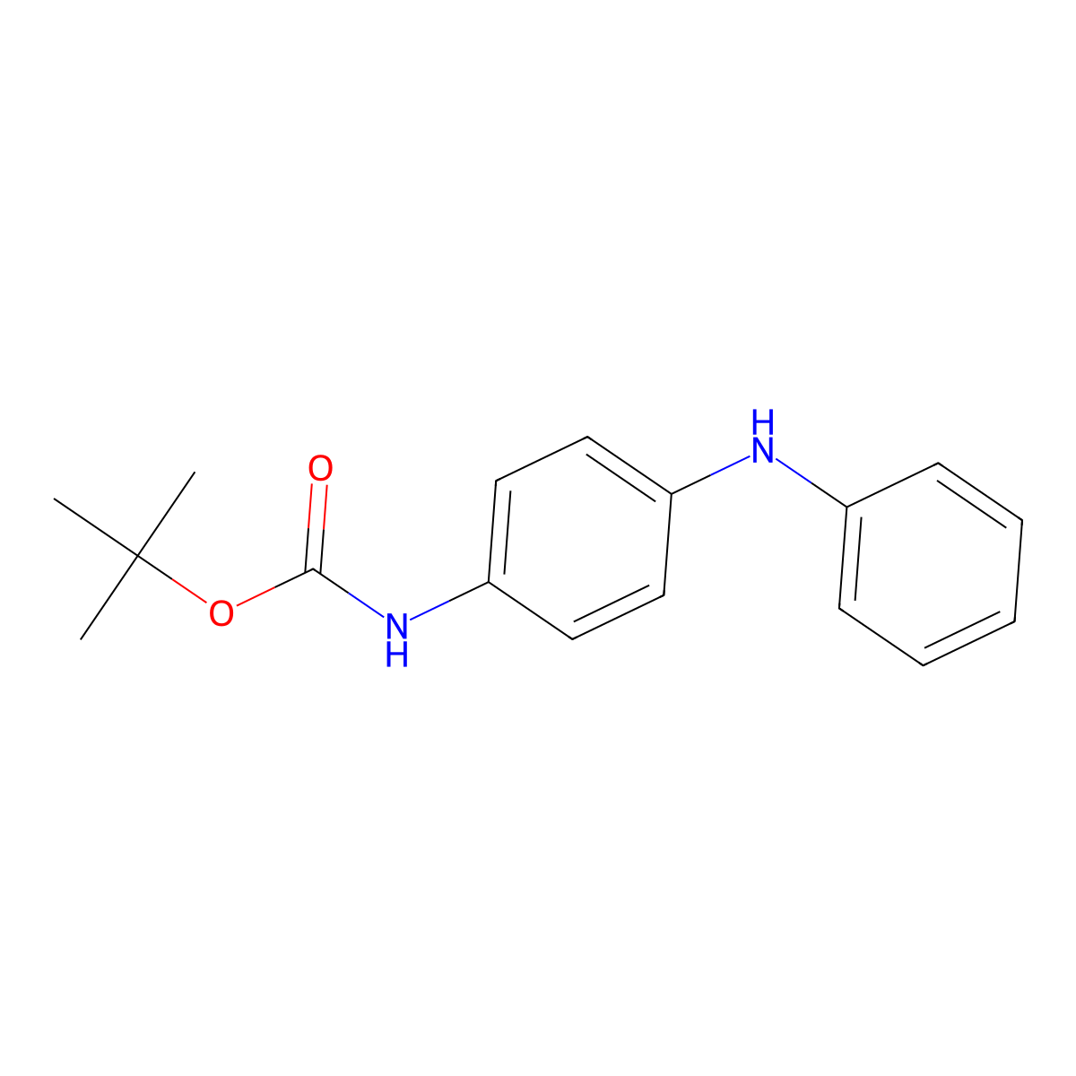 tert-butyl N-(4-anilinophenyl)carbamate molecular structure, CAS 159451-37-3