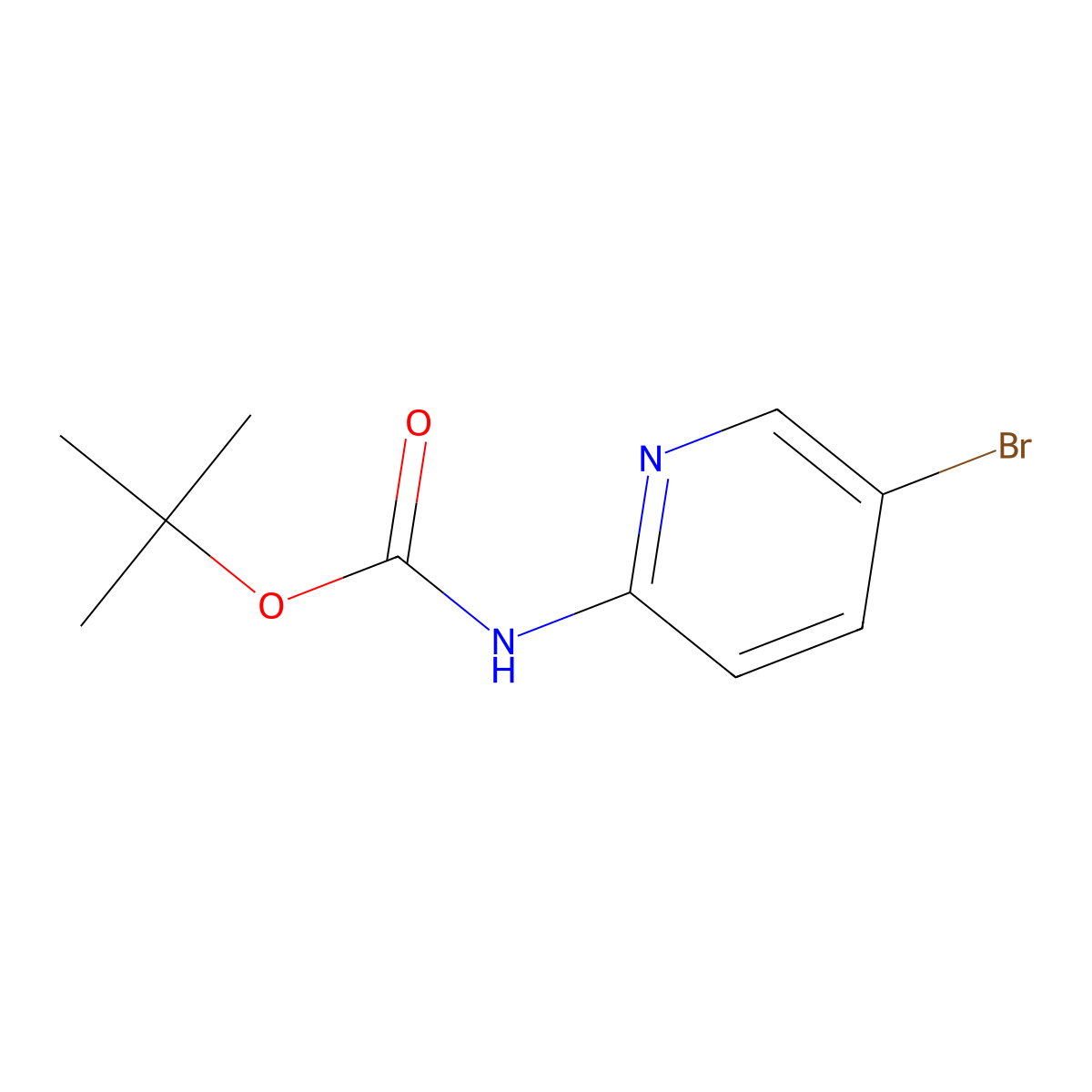 2-(Boc-amino)-5-bromopyridine molecular structure, CAS 159451-66-8
