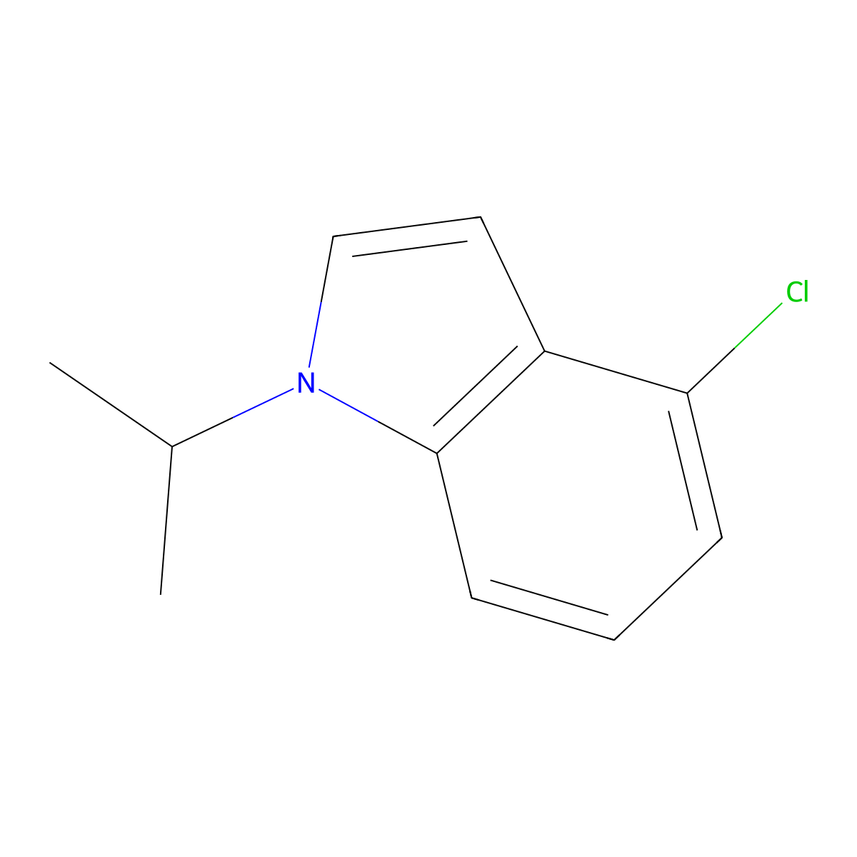 4-Chloro-1-isopropyl-1H-indole molecular structure, CAS 1594523-06-4