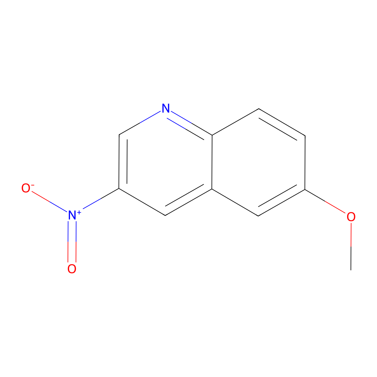 6-Methoxy-3-nitroquinoline molecular structure, CAS 159454-73-6