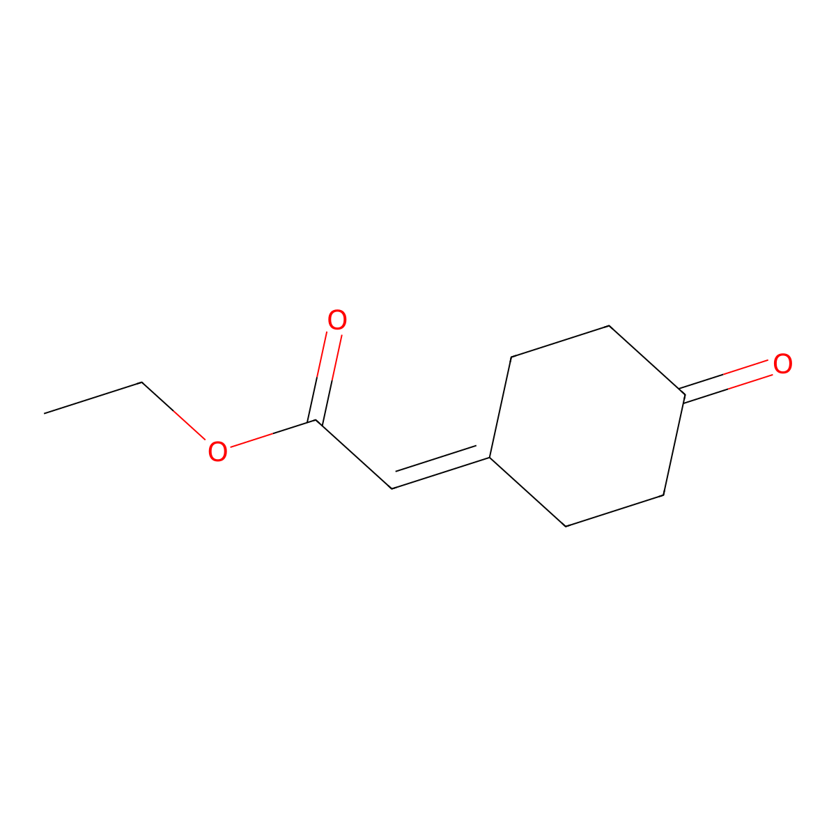 Ethyl (4-oxocyclohexylidene)acetate molecular structure, CAS 159454-98-5