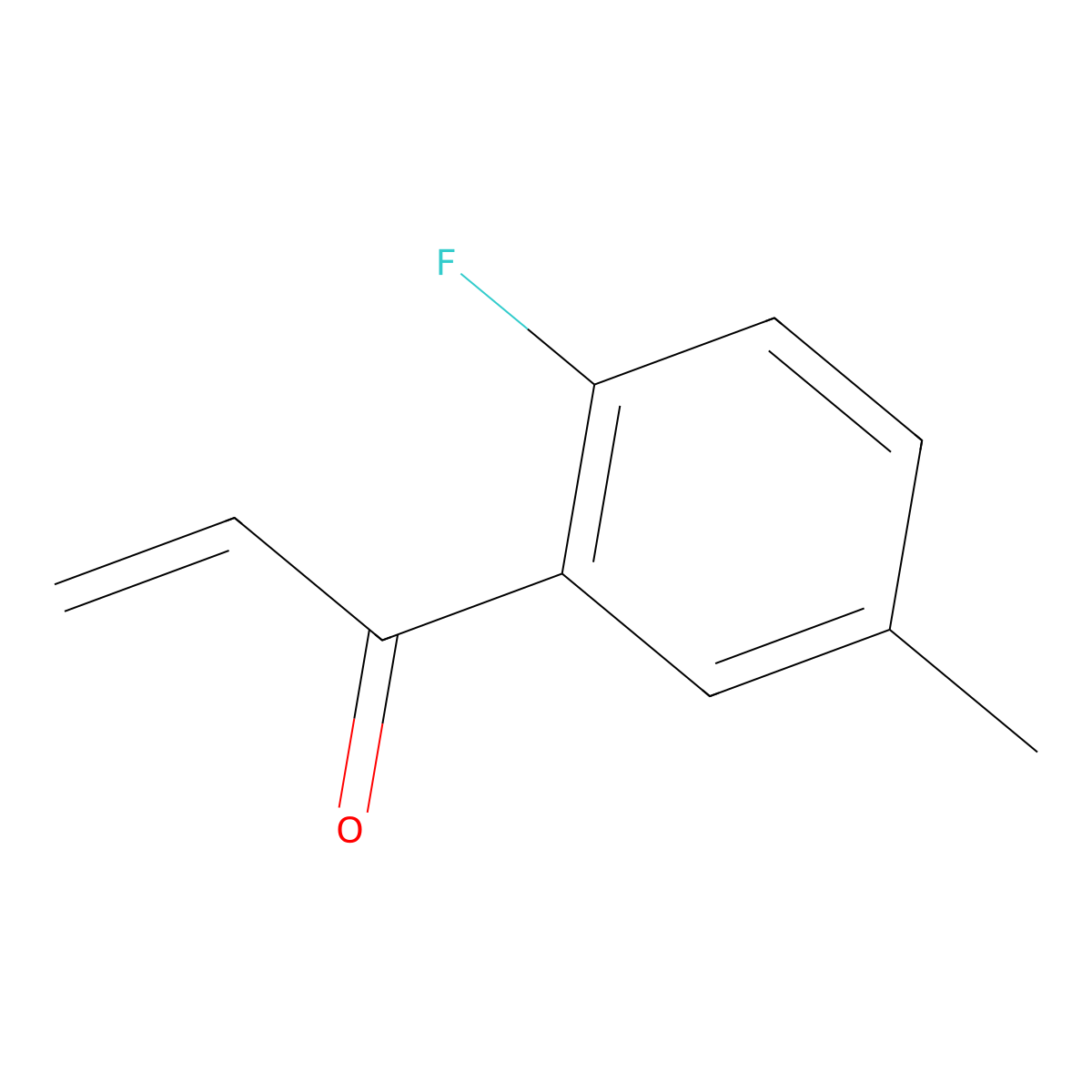 1-(2-Fluoro-5-methylphenyl)prop-2-en-1-one molecular structure, CAS 1594580-65-0