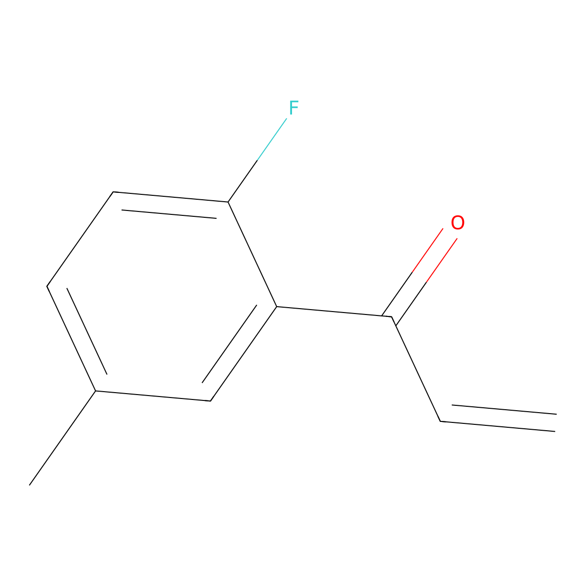 1-(2-Fluoro-5-methylphenyl)prop-2-en-1-one molecular structure, CAS 1594580-65-0