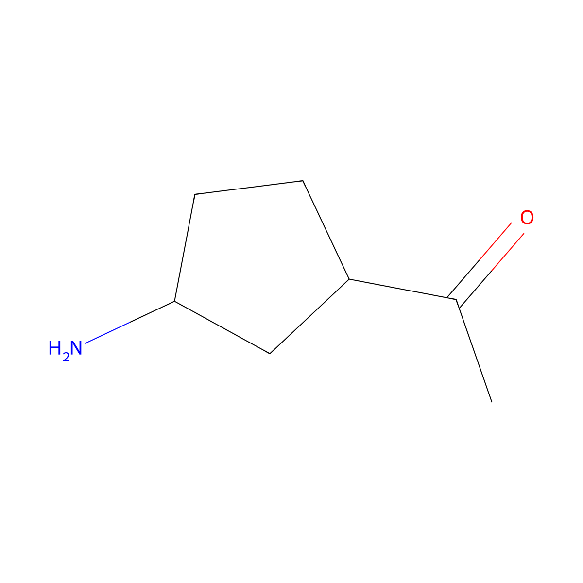 1-(3-Aminocyclopentyl)ethan-1-one molecular structure, CAS 1594626-45-5