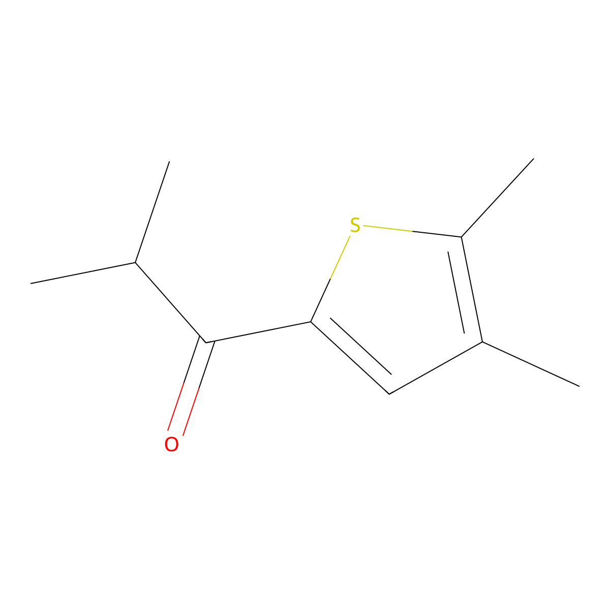 1-(4,5-Dimethyl-2-thienyl)-2-methyl-1-propanone molecular structure, CAS 1594634-69-1