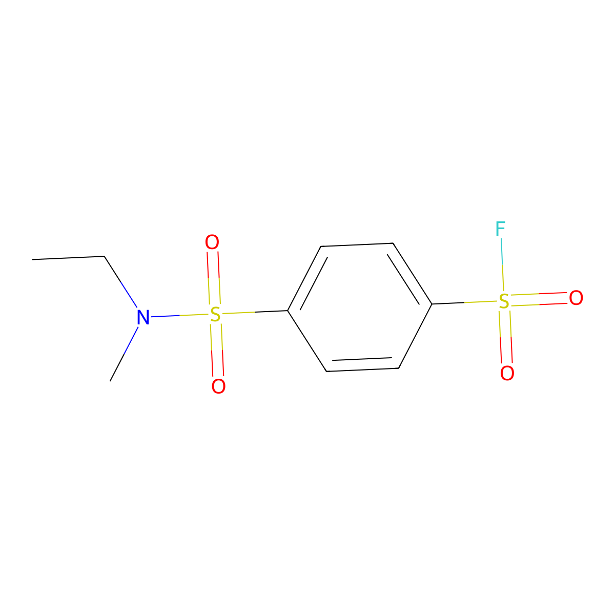 4-[Ethyl(methyl)sulfamoyl]benzene-1-sulfonyl fluoride molecular structure, CAS 1594655-31-8