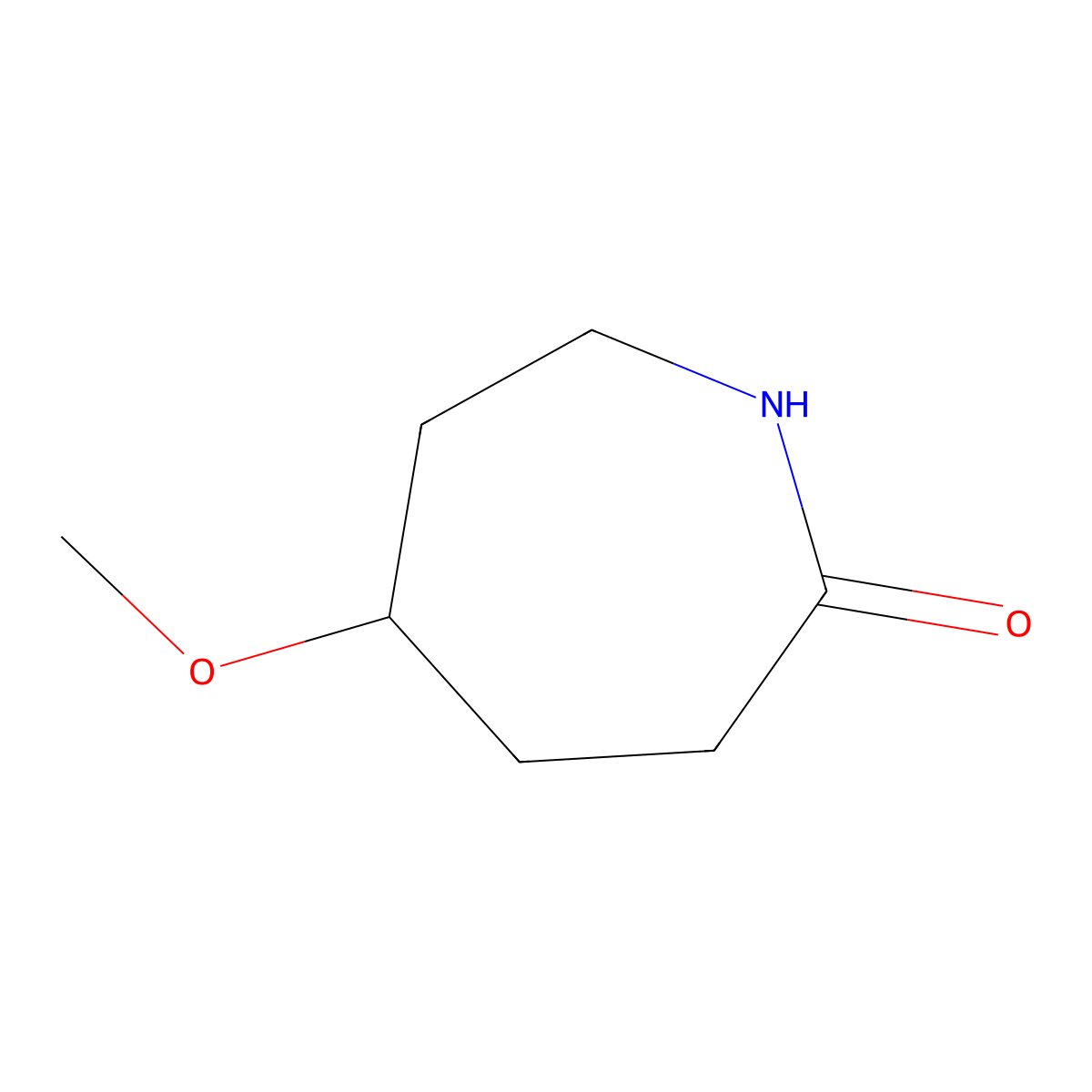 5-Methoxyazepan-2-one molecular structure, CAS 1594657-15-4