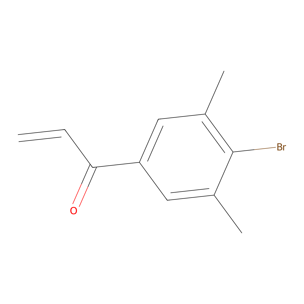 1-(4-Bromo-3,5-dimethylphenyl)prop-2-en-1-one molecular structure, CAS 1594713-39-9
