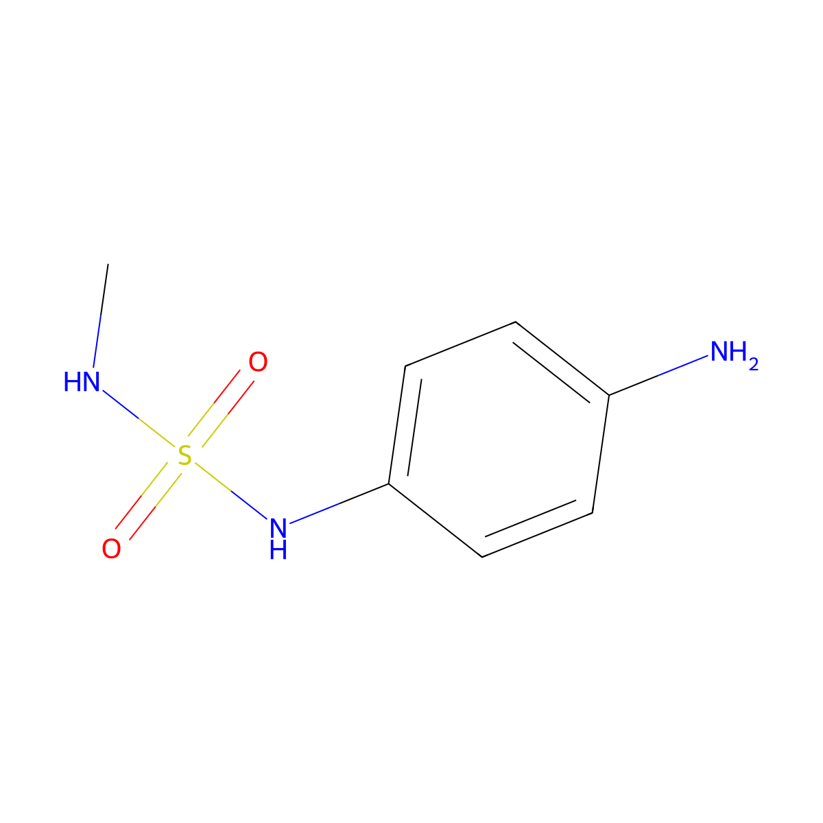 N1-(methylsulfamoyl)benzene-1,4-diamine molecular structure, CAS 1594786-38-5