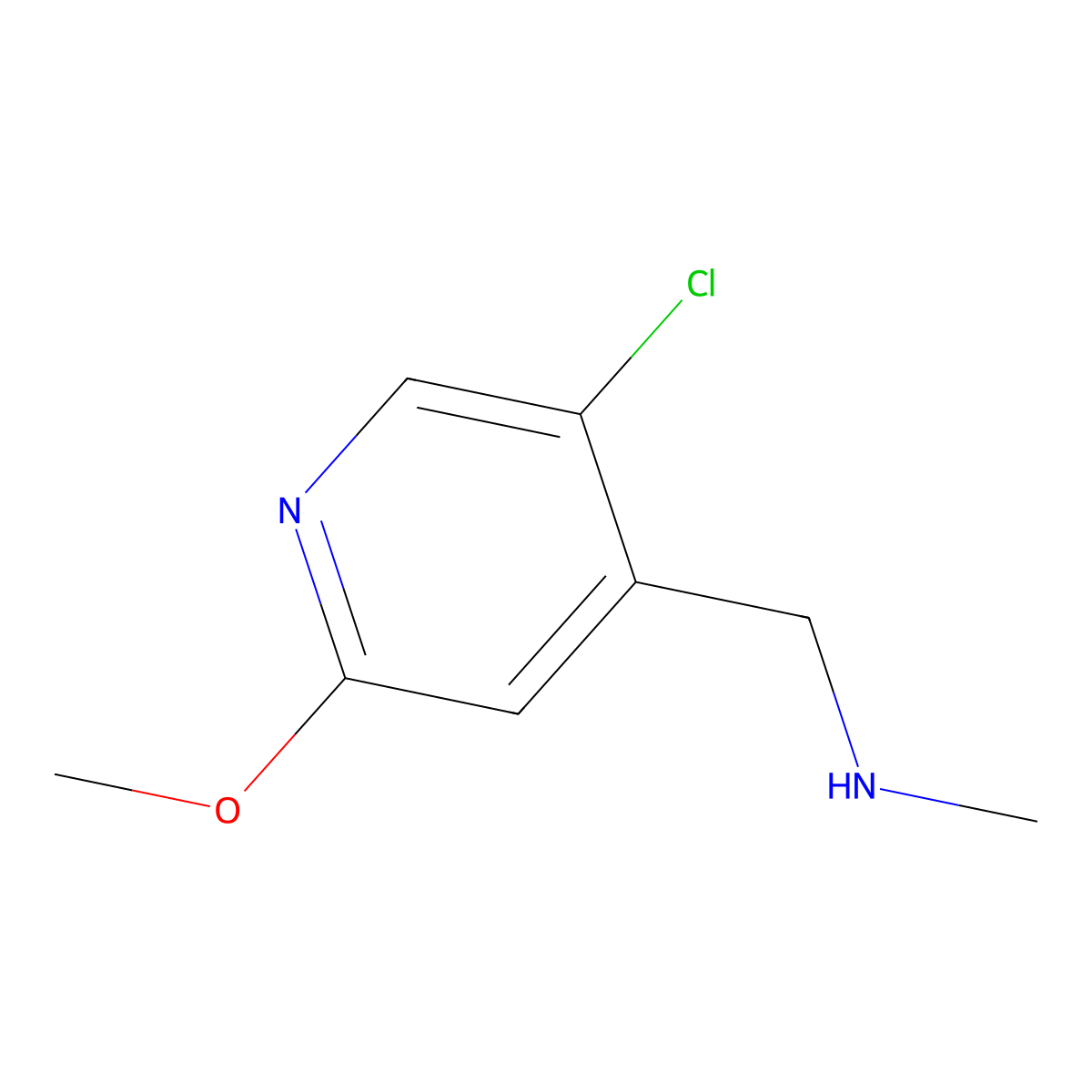 [(5-Chloro-2-methoxypyridin-4-yl)methyl](methyl)amine molecular structure, CAS 1594790-24-5