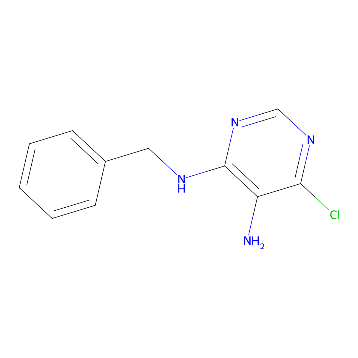 n4-Benzyl-6-chloropyrimidine-4,5-diamine molecular structure, CAS 15948-97-7