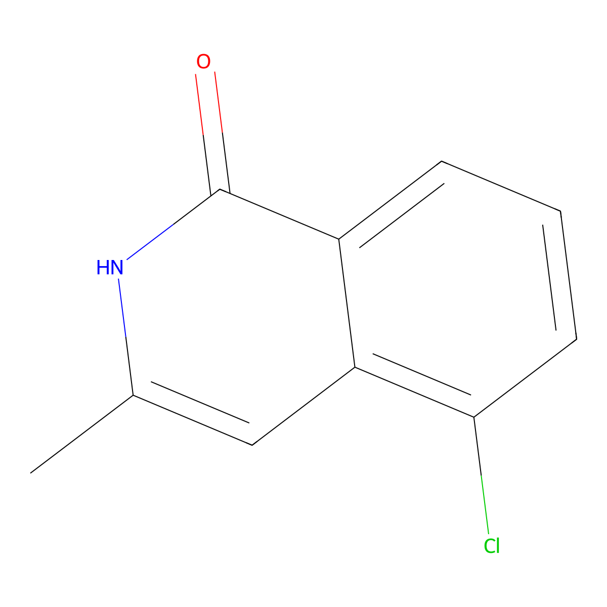 5-Chloro-3-methyl-1,2-dihydroisoquinolin-1-one molecular structure, CAS 1594837-47-4